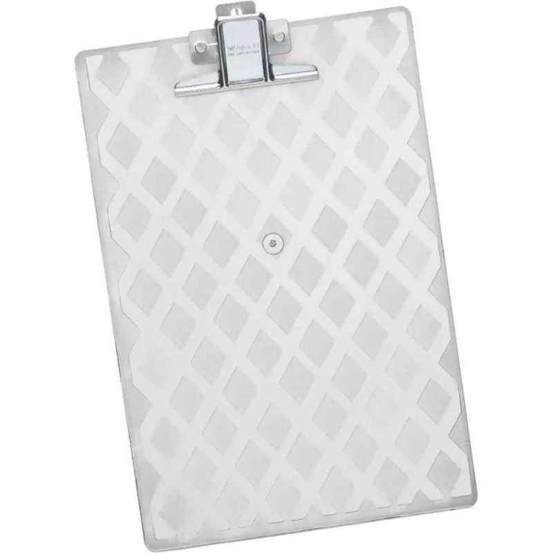PRANCHETA ACRILICA OFICIO METAL CRISTAL WALEU - REF. 10260019 - 1 UNIDADE