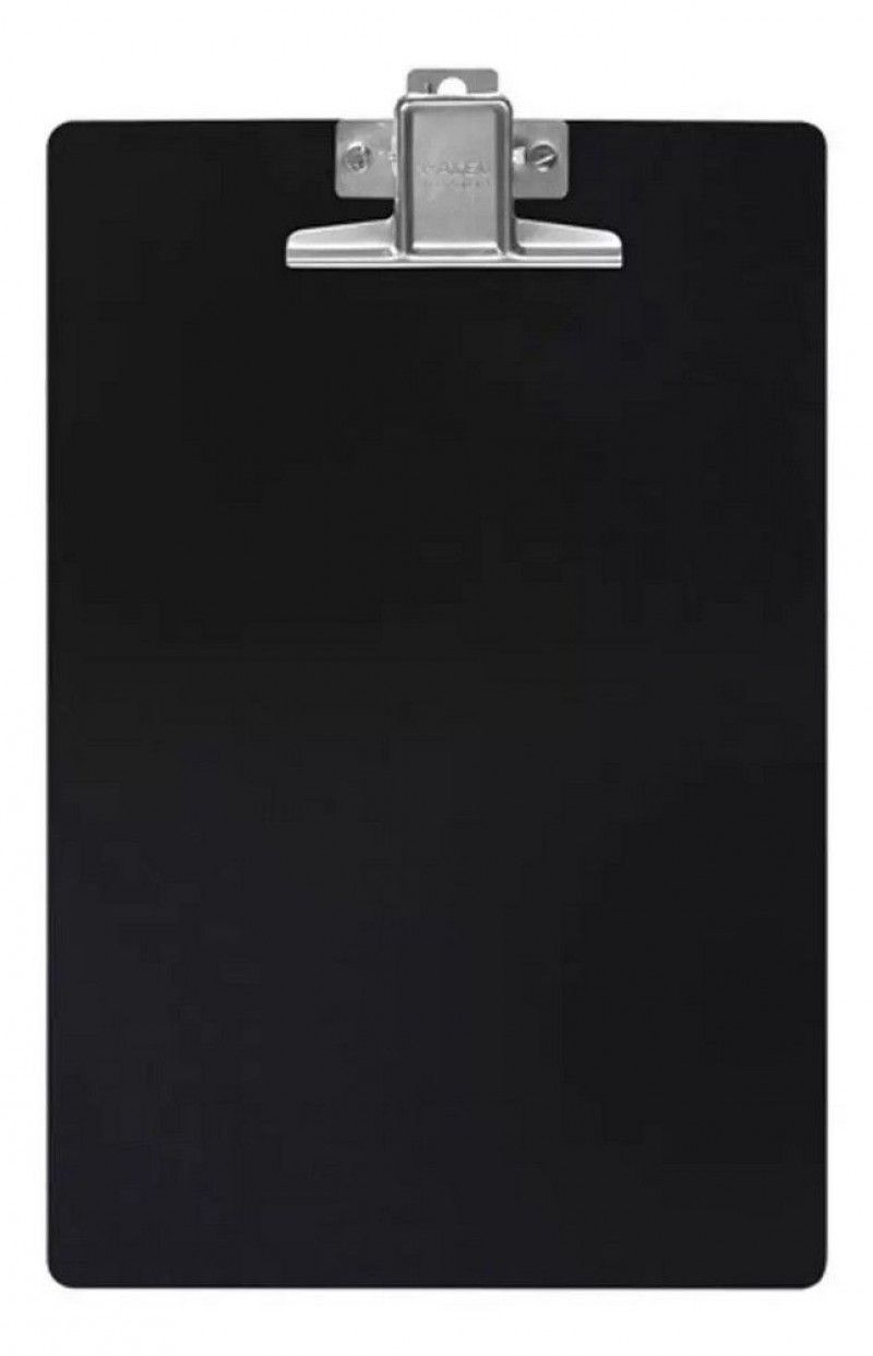 PRANCHETA ACRILICA OFICIO METAL PRETO WALEU - REF. 10260021 - 1 UNIDADE