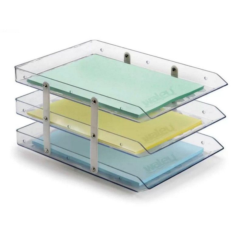 CAIXA CORRESPONDENCIA TRIPLA FIXA CRISTAL WALEU - REF. 10050015 - 1 UNIDADE