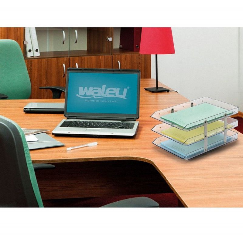CAIXA CORRESPONDENCIA TRIPLA FIXA CRISTAL WALEU - REF. 10050015 - 1 UNIDADE
