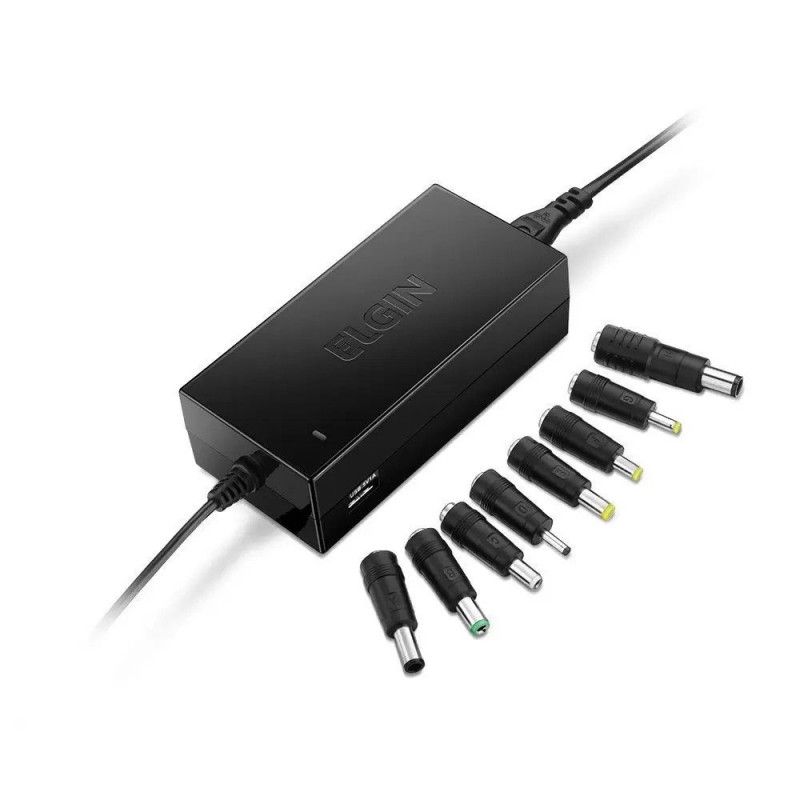 CARREGADOR NOTEBOOK 10 PINOS UNIVERSAL ELGIN - REF. 46RFTE90W000 - 1 UNIDADE