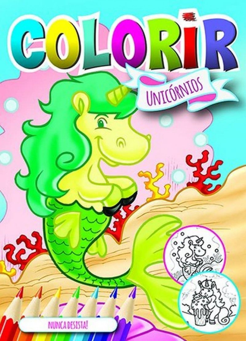 LIVRO COLORIR UNICORNIOS BICHO ESPERTO - PACOTE COM 8 UNIDADES