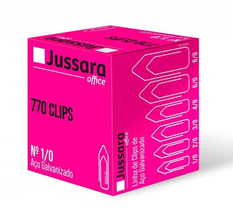 CLIPES 1/0 COM 770 UNIDADES JUSSARA - REF. CLIP01CXG - 1 UNIDADE