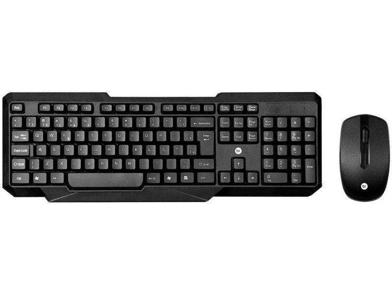 TECLADO E MOUSE COMBO SEM FIO 0055 BRIGHT - REF. 0055 - 1 UNIDADE