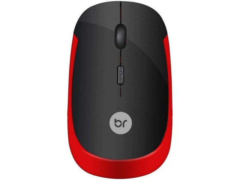 MOUSE OPTICO USB 0180 PRETO/VERMELHO BRIGHT - REF. 0180 - 1 UNIDADE
