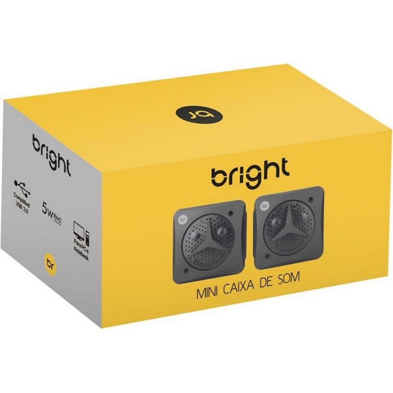 CAIXA DE SOM 5W USB BRIGHT - REF. 0359 - 1 UNIDADE