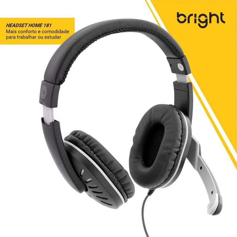 FONE DE OUVIDO HEADSET HOME 0181 BRIGHT - REF. 0181 - 1 UNIDADE