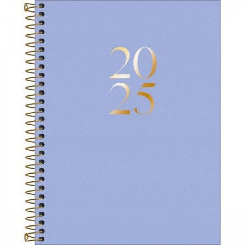 AGENDA ESPIRAL VANILLA M7 TILIBRA 2025 - REF. 312215 - PACOTE COM 4 UNIDADES SORTIDAS