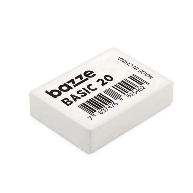BORRACHA BRANCA BASIC 20 BAZZE - REF. 614410 - CAIXA COM 20 UNIDADES