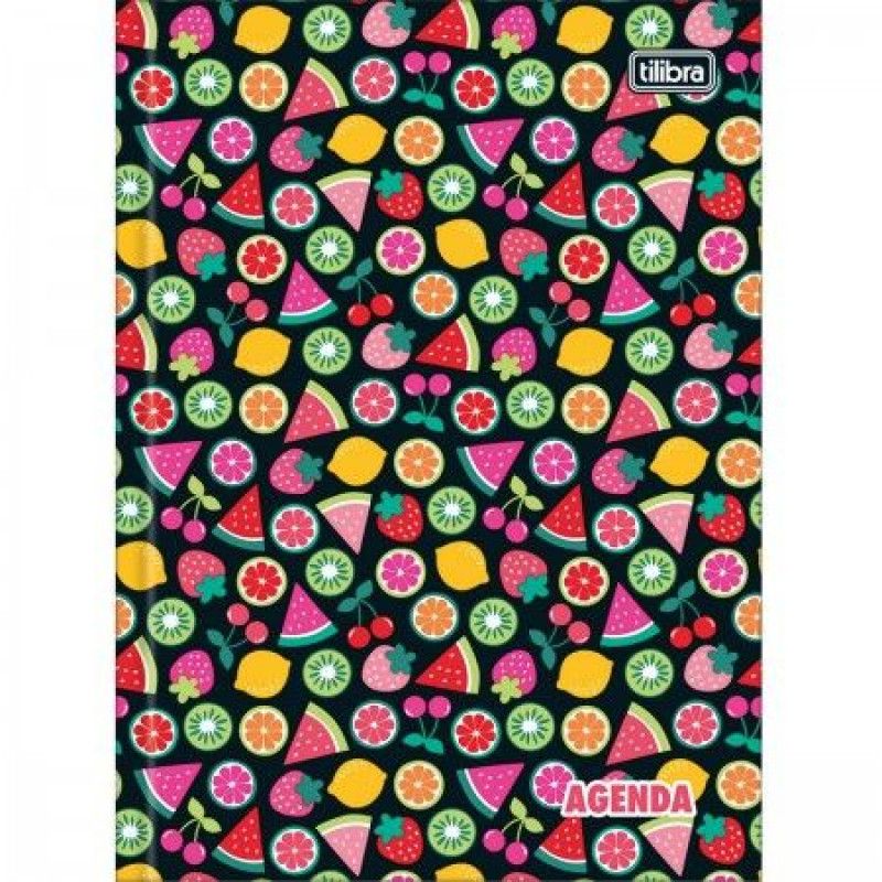 AGENDA COSTURADA PERMANENTE PEPPER M4 TILIBRA - REF. 33912 - PACOTE COM 6 UNIDADES SORTIDAS