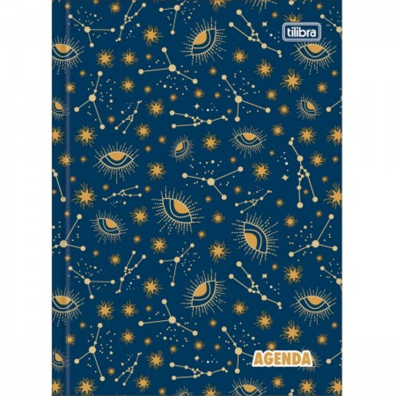 AGENDA COSTURADA PERMANENTE FEMININO PEPPER M4 TILIBRA - REF. 33912 - PACOTE COM 6 UNIDADES SORTIDAS