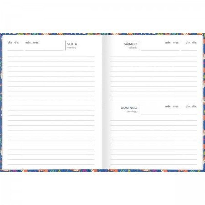 AGENDA COSTURADA PERMANENTE PEPPER M4 TILIBRA - REF. 33912 - PACOTE COM 6 UNIDADES SORTIDAS