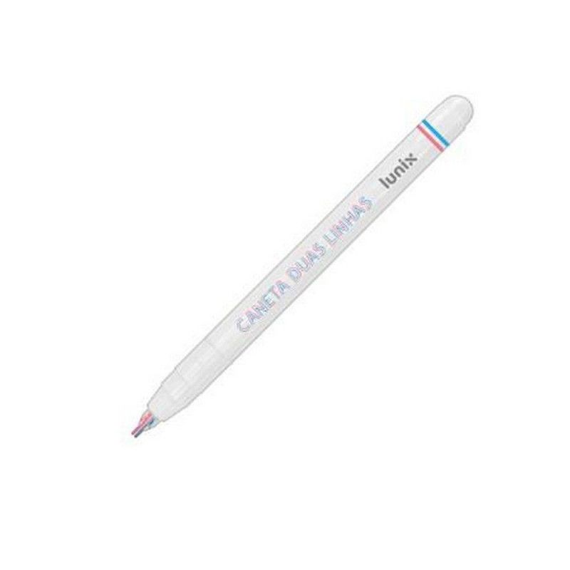 CANETA DUAS LINHAS LUNIX TILIBRA - REF. 33758 - CAIXA COM 24 UNIDADES