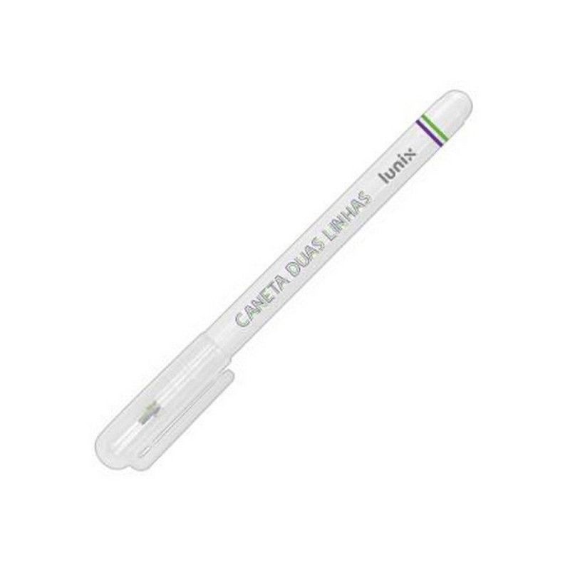 CANETA DUAS LINHAS LUNIX TILIBRA - REF. 33758 - CAIXA COM 24 UNIDADES