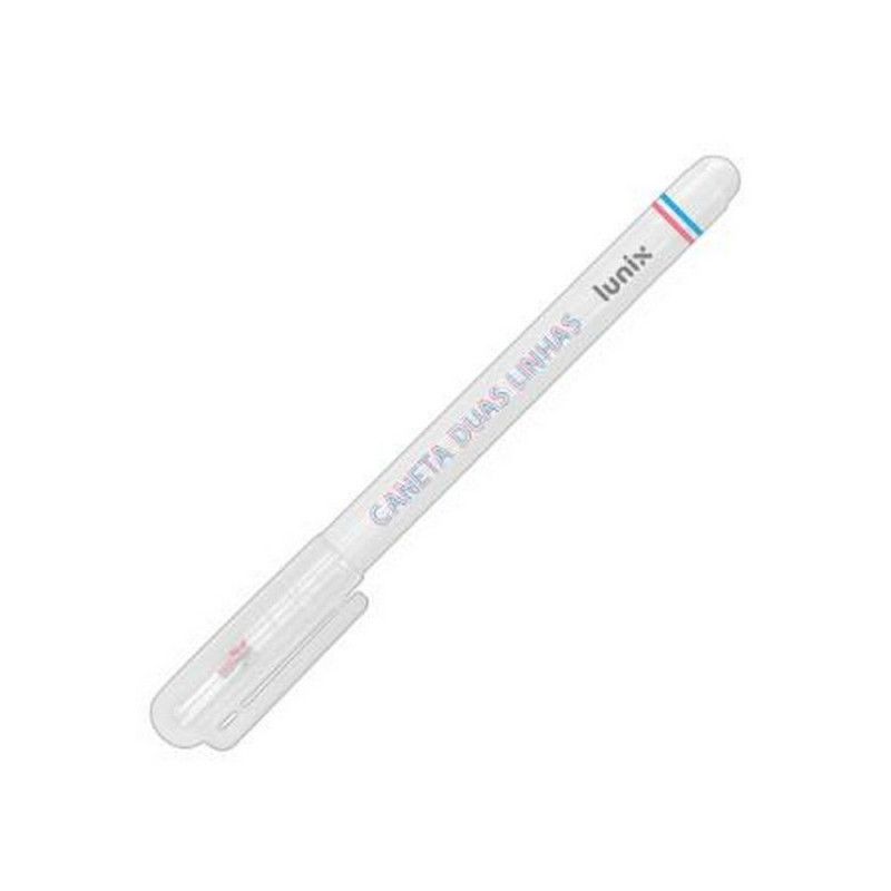 CANETA DUAS LINHAS LUNIX TILIBRA - REF. 33758 - CAIXA COM 24 UNIDADES