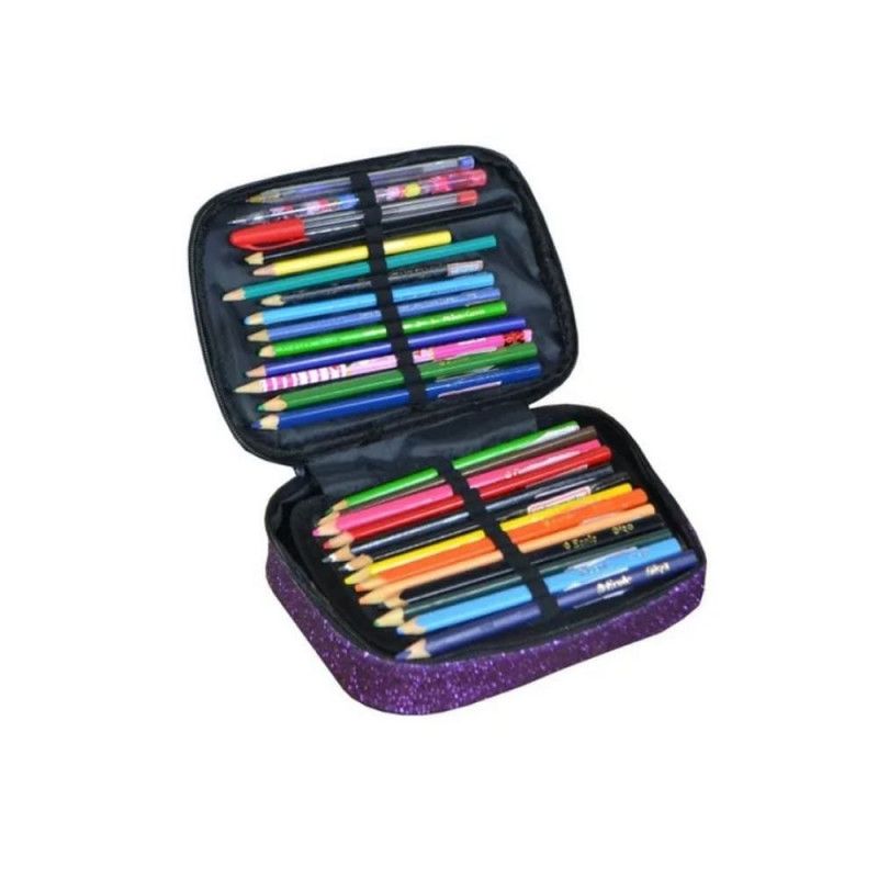 ESTOJO BOX GLITER YEPP - REF. MB13064-E VERMELHO - 1 UNIDADE