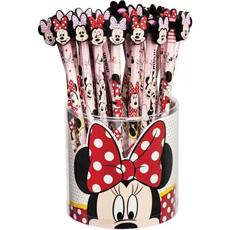 LAPIS PRETO N.2 MINNIE TOP MOLIN - REF. 22358 - PACOTE COM 36 UNIDADES