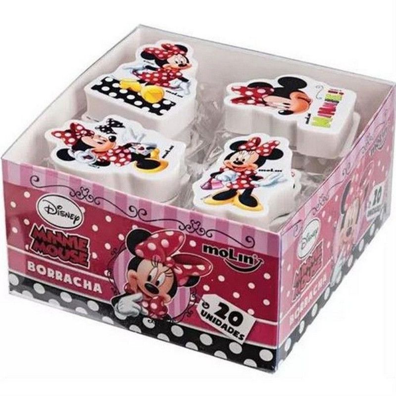 BORRACHA MINNIE MOLIN - REF. 22366 - CAIXA COM 20 UNIDADES