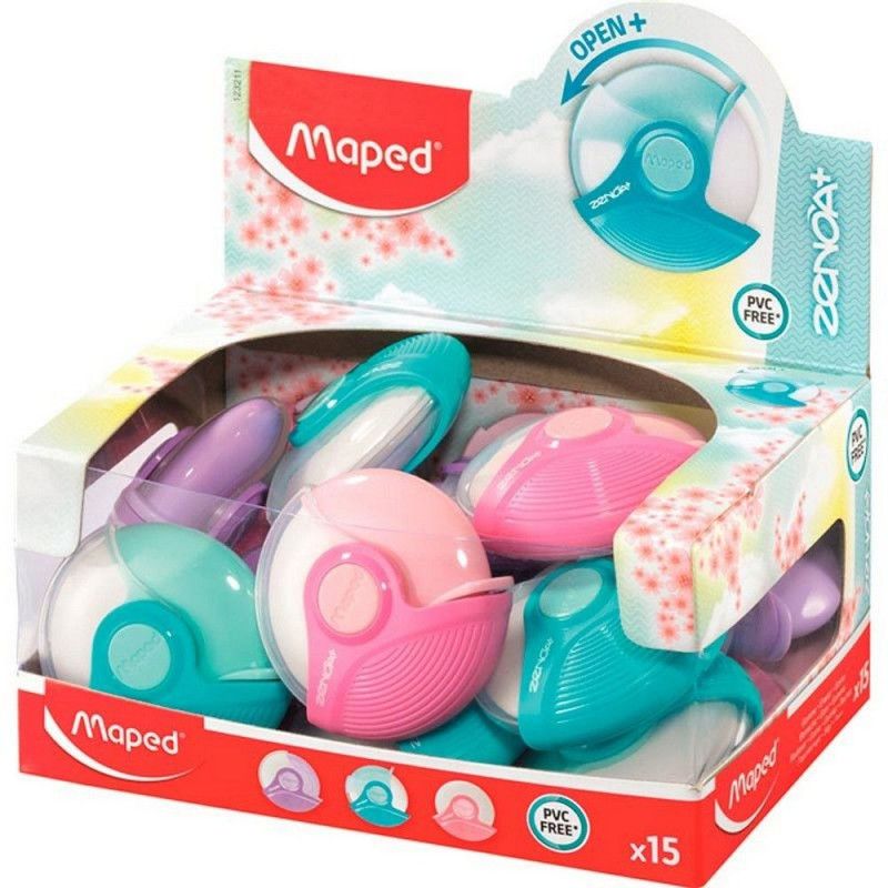 BORRACHA ZENOA PLUS PASTEL MAPED - 123211 - CAIXA COM 15 UNIDADES