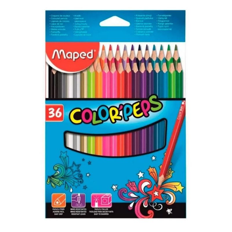 LAPIS 36 CORES COLOR PEPS STAR MAPED - REF. 8320117ZV - 1 UNIDADE
