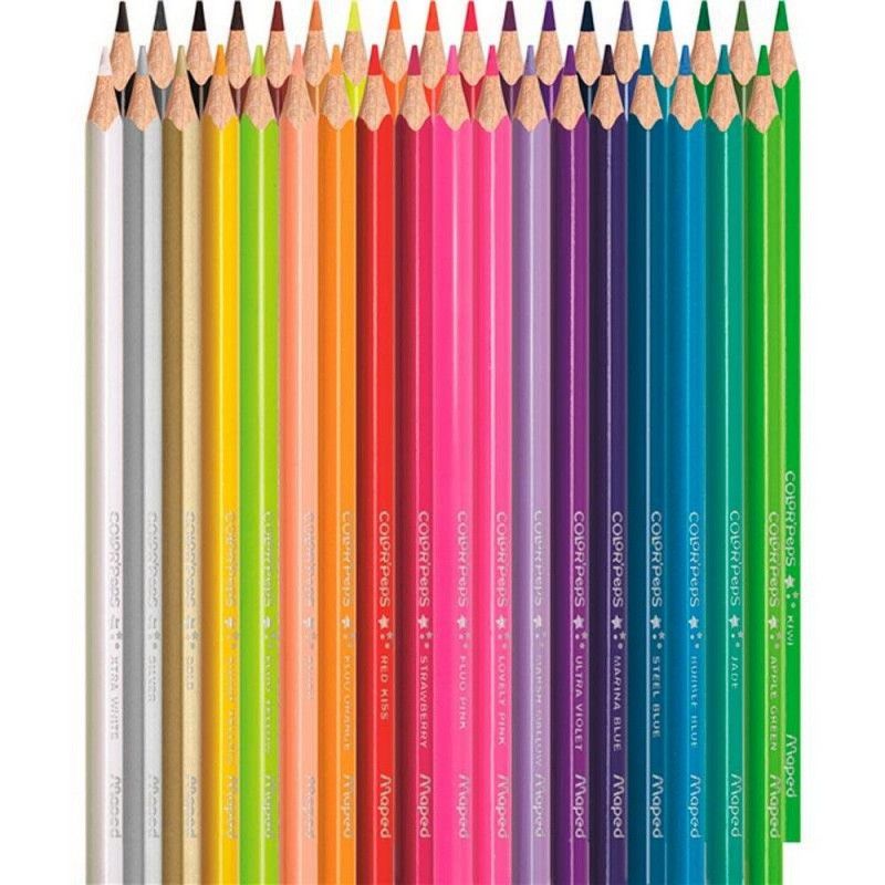 LAPIS 36 CORES COLORPEPS STAR MAPED - 8320117ZV - PACOTE COM 4 UNIDADES