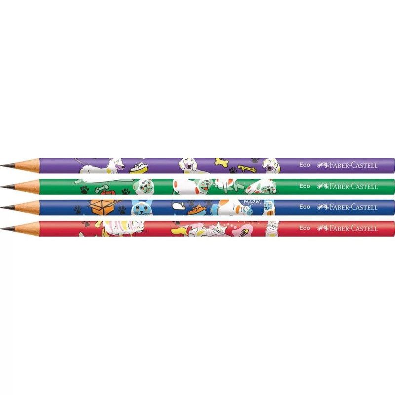 LAPIS PRETO ECO REDONDO PETS FABER-CASTELL - REF. 935PET - CAIXA COM 72 UNIDADES