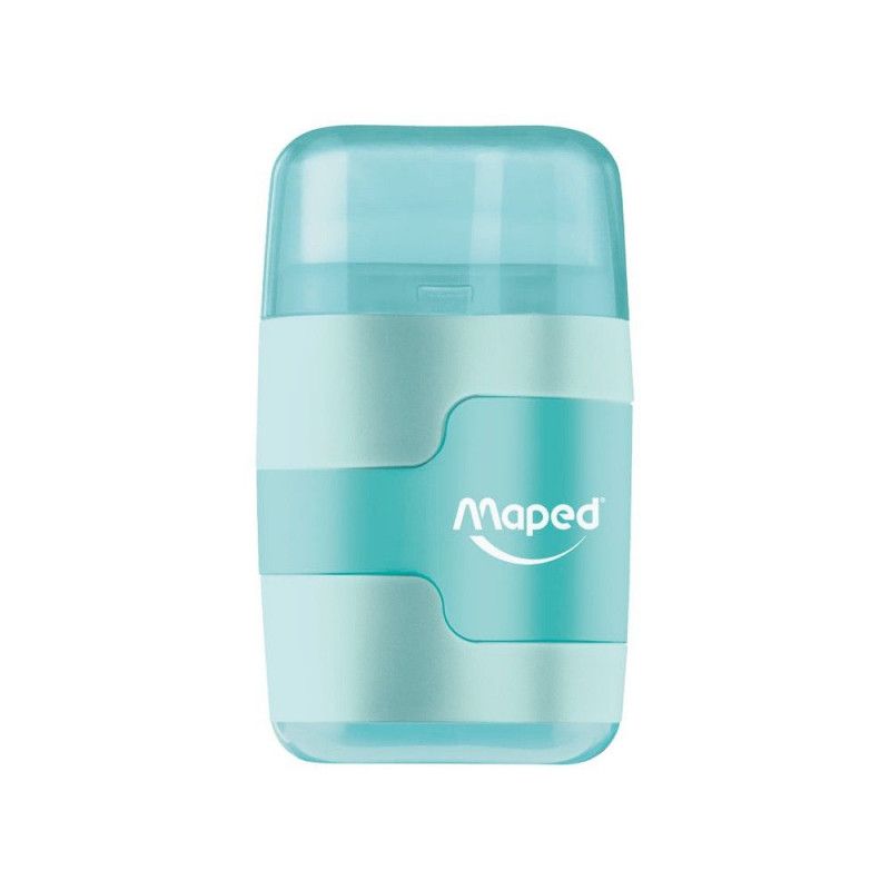 APONTADOR BORRACHA 2F. CONNECT PASTEL MAPED - 049231 - CAIXA COM 20 UNIDADES