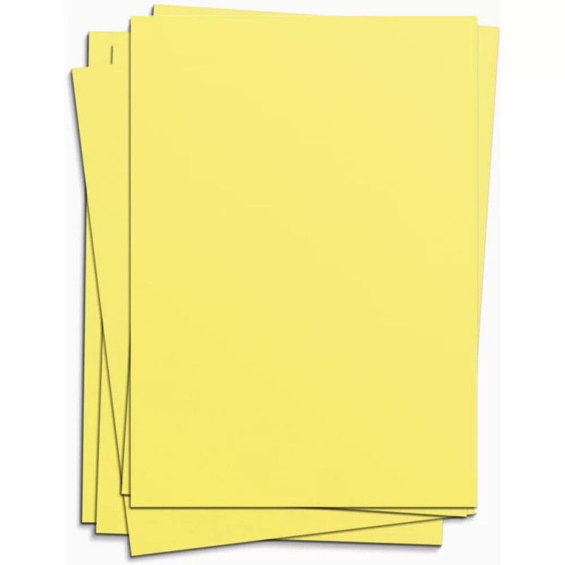 CARTOLINA 140G 50X66CM AMARELA JANDAIA - REF. 04802 - PACOTE COM 100 UNIDADES