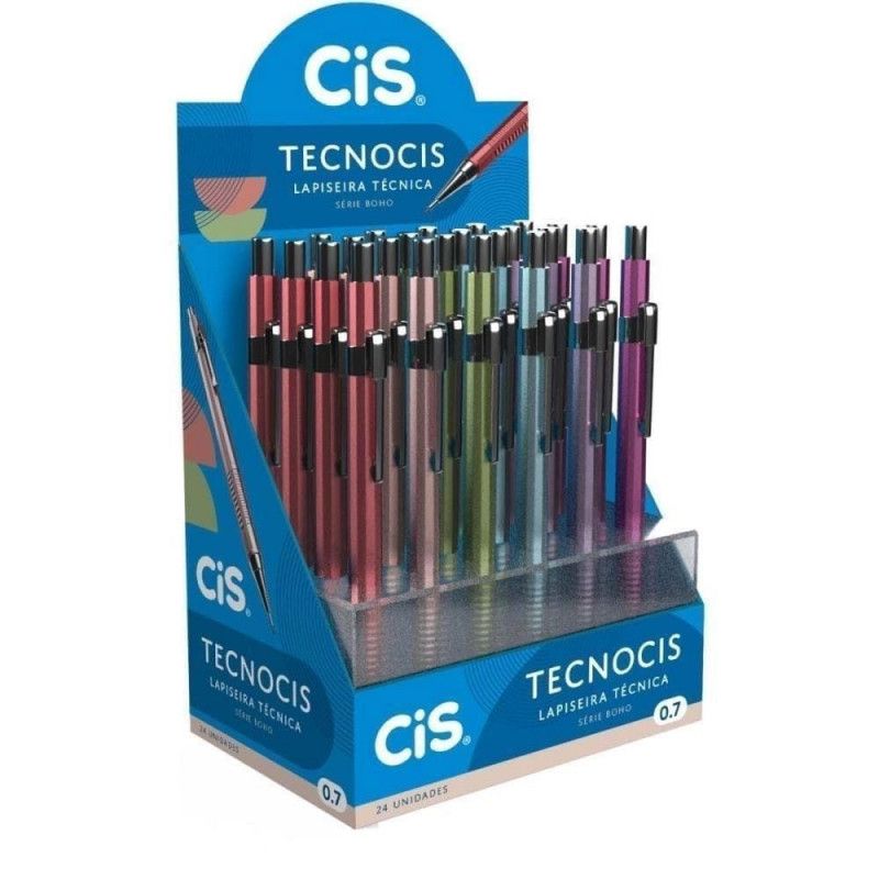 LAPISEIRA 0.7 TECNOCIS BOHO SORTIDO CIS - REF. 250.5109 - CAIXA COM 24 UNIDADES
