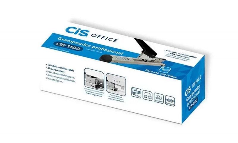 GRAMPEADOR METAL 100 FOLHAS 25CM - REF. CIS-1100 - 1 UNIDADE