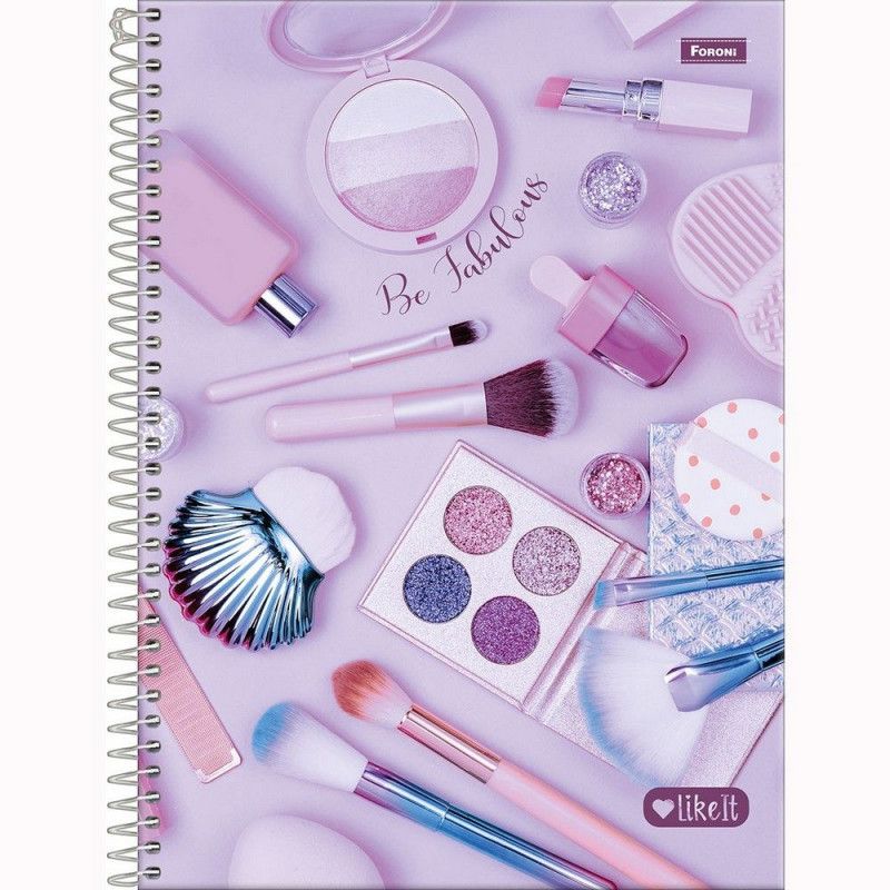 CADERNO 15 MATERIAS CAPA DURA 240 FOLHAS LIKE IT FORONI - REF. 9358 - PACOTE COM 2 UNIDADES