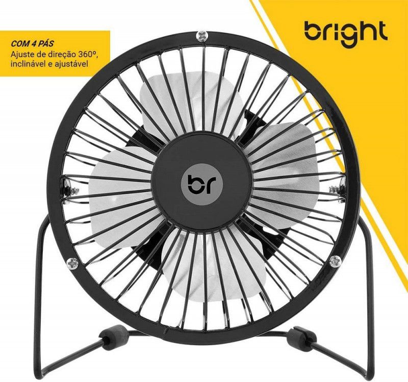 VENTILADOR MESA USB 15CM BRIGHT - REF. 0336 - 1 UNIDADE