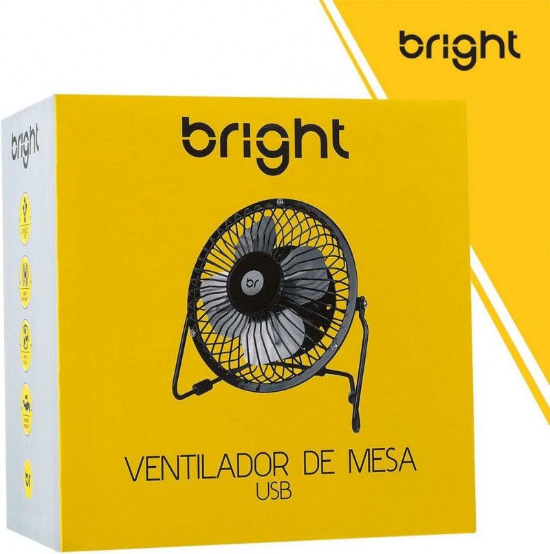VENTILADOR MESA USB 15CM BRIGHT - REF. 0336 - 1 UNIDADE
