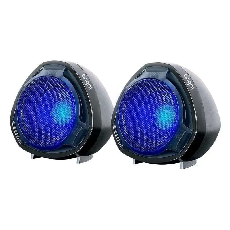 CAIXA DE SOM 10W LIGHT USB/LED BRIGHT - REF. CX001 - 1 UNIDADE