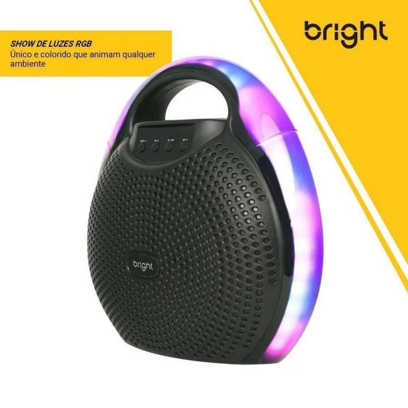 CAIXA DE SOM 100W AMPLIFICADORA COLOR DRIP BRIGHT - REF. C11 - 1 UNIDADE