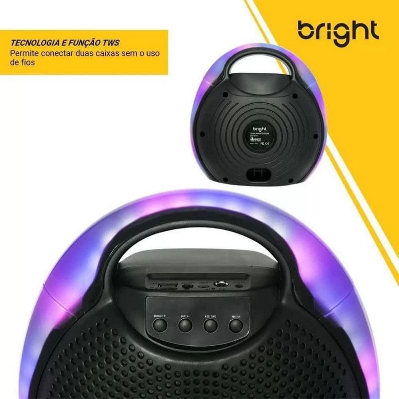 CAIXA DE SOM 100W AMPLIFICADORA COLOR DRIP BRIGHT - REF. C11 - 1 UNIDADE