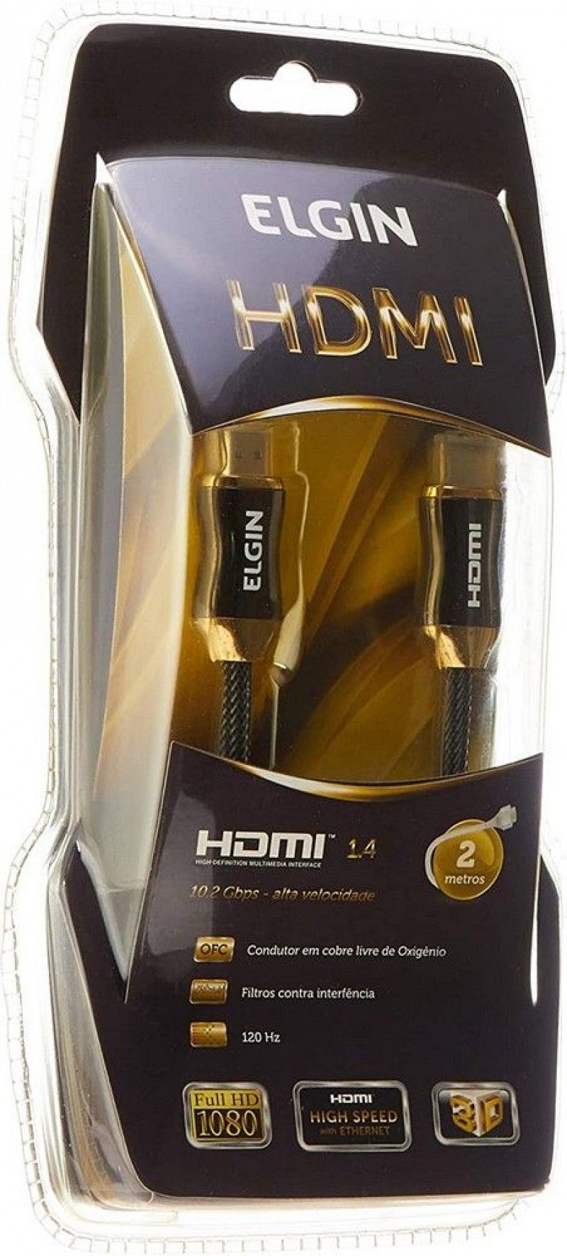 CABO HDMI 2M PREMIUM ELGIN - REF. 46RCHDMIHE2M - 1 UNIDADE