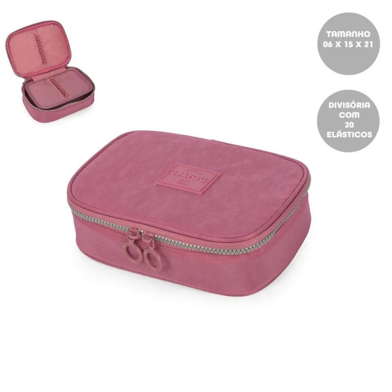 ESTOJO BOX CLINKLE LUXCEL - REF. ET40769UP-VINHO - 1 UNIDADE