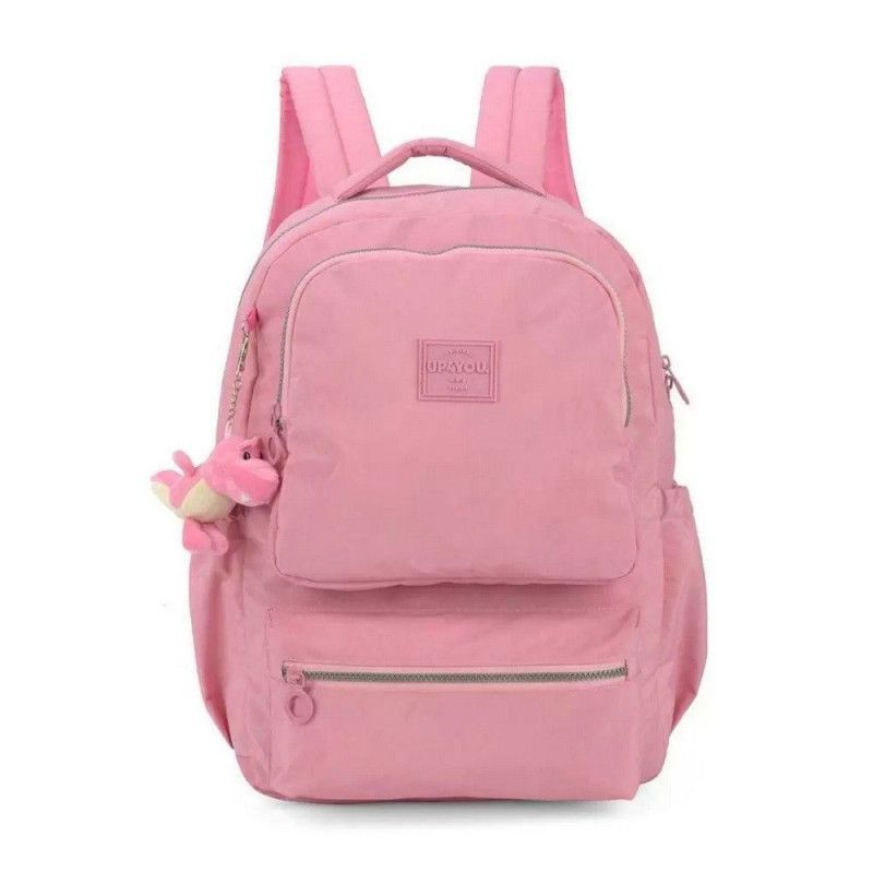MOCHILA COSTA ROSA CLARO CRINKLE LUXCEL - REF. MJ48985UP - 1 UNIDADE