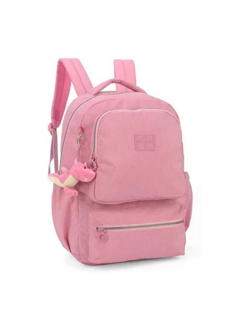 MOCHILA COSTA ROSA CLARO CRINKLE LUXCEL - REF. MJ48985UP - 1 UNIDADE