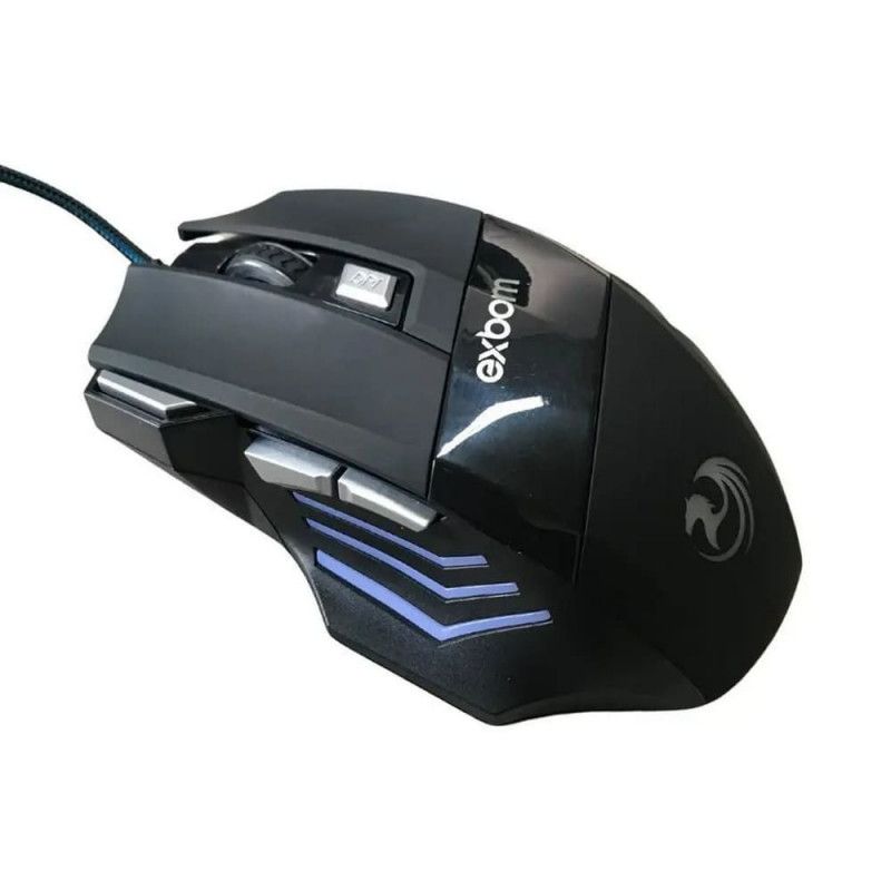 MOUSE GAMER COM LED 3200DPI 7 BOTOES EXBOM - REF. MS-G260 - 1 UNIDADE