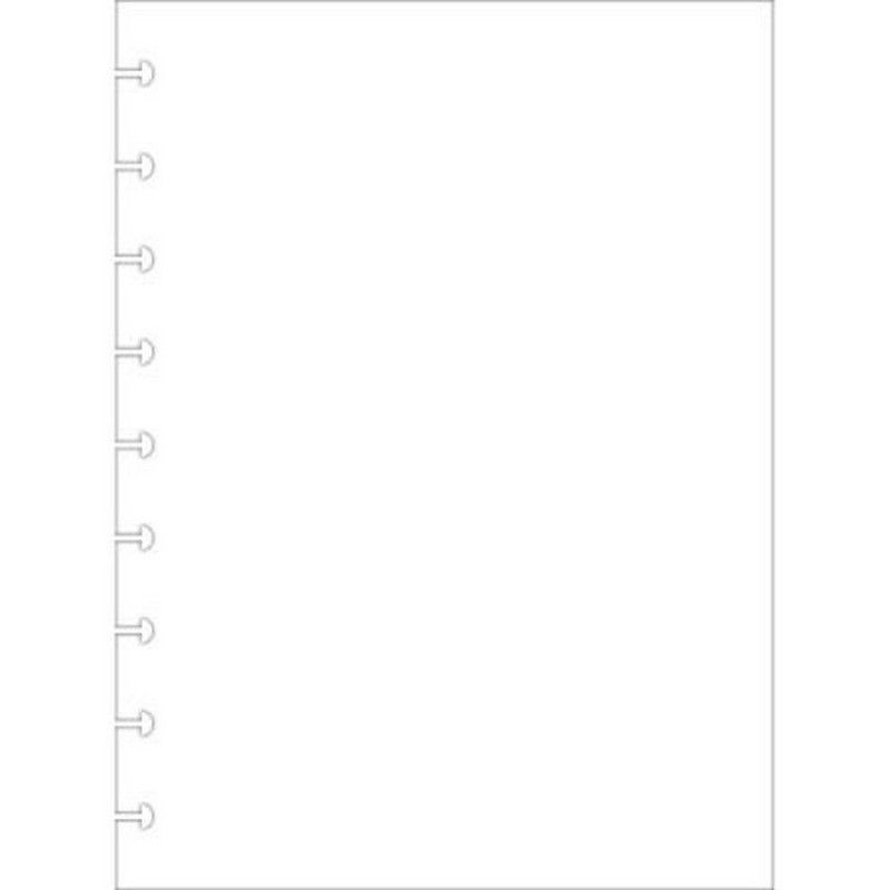 BLOCO PARA FICHARIO 50 FOLHAS COLEGIAL TILIDISCO SEM PAUTA TILIBRA - REF. 34184 - 1 UNIDADE