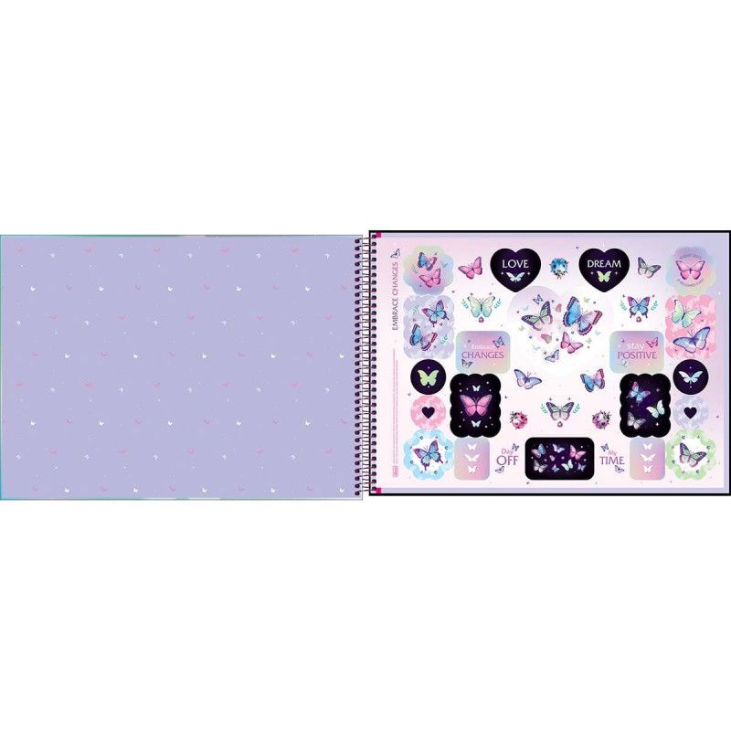 CADERNO CARTOGRAFIA CAPA DURA 80 FOLHAS DAISY TILIBRA - REF. 33473 - PACOTE COM 4 UNIDADES