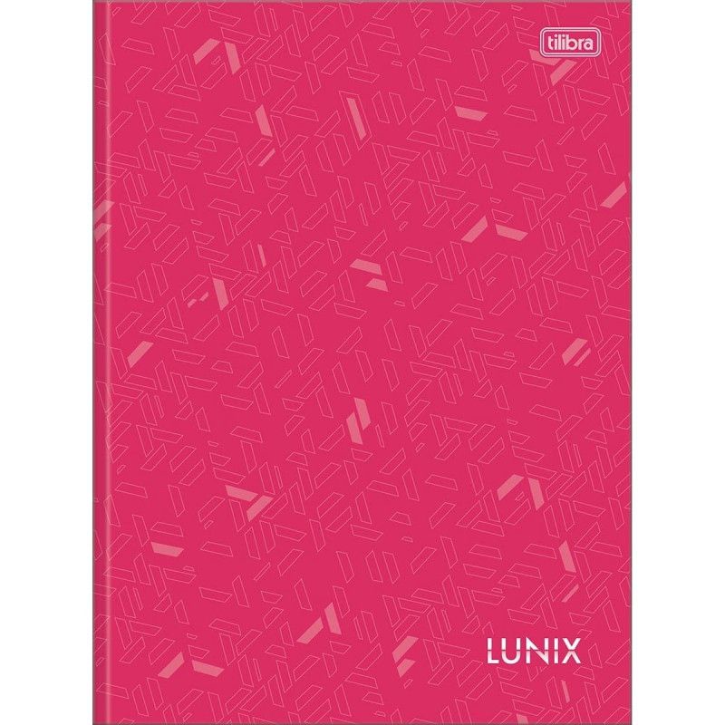 CADERNO BROCHURAO CAPA DURA 80 FOLHAS LUNIX TILIBRA - REF. 34057 - PACOTE COM 5 UNIDADES