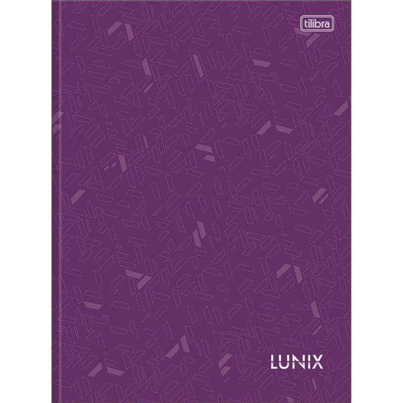 CADERNO BROCHURAO CAPA DURA 80 FOLHAS LUNIX TILIBRA - REF. 34057 - PACOTE COM 5 UNIDADES