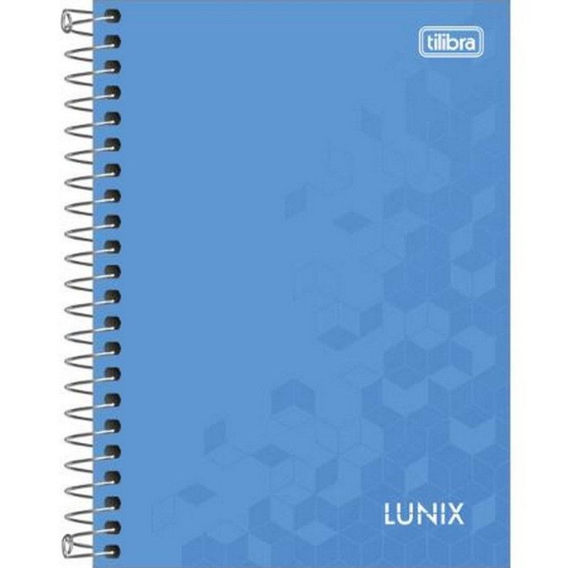 CADERNETA 80 FOLHAS ESPIRAL CAPA DURA LUNIX TILIBRA - REF. 23005 - PACOTE COM 4 UNIDADES