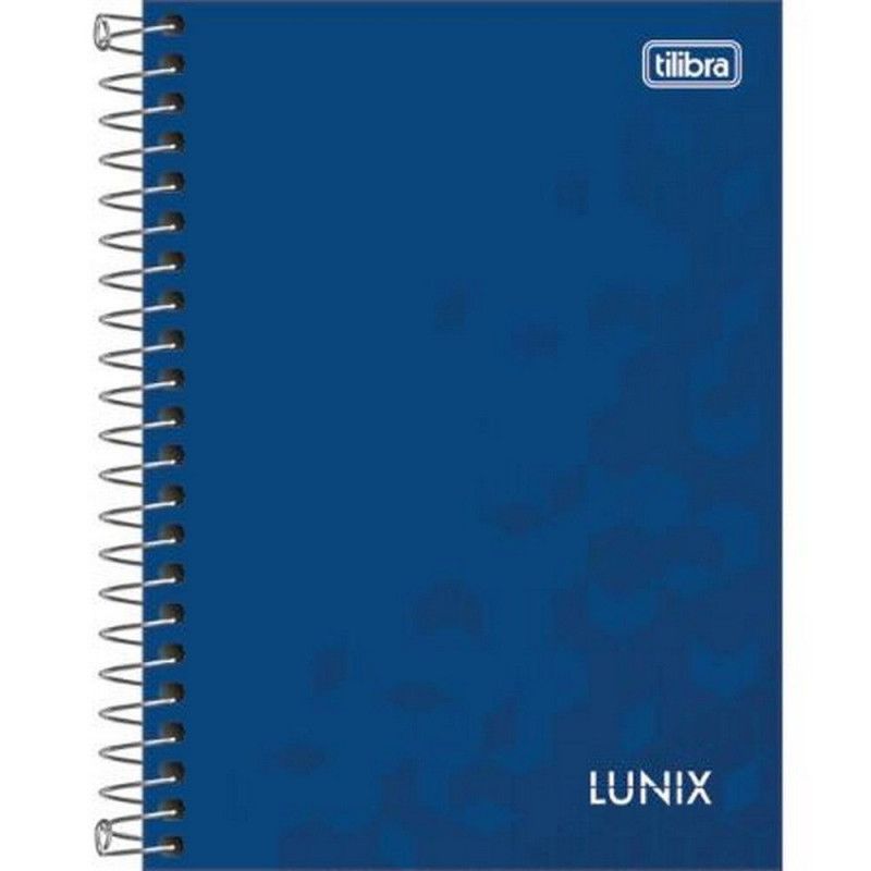 CADERNETA 80 FOLHAS ESPIRAL CAPA DURA LUNIX TILIBRA - REF. 23005 - PACOTE COM 4 UNIDADES