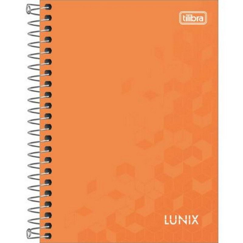 CADERNETA 80 FOLHAS ESPIRAL CAPA DURA LUNIX TILIBRA - REF. 23005 - PACOTE COM 4 UNIDADES