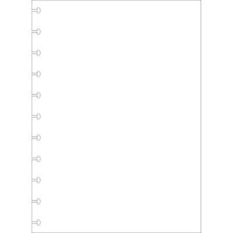 BLOCO PARA FICHARIO 50 FOLHAS TILIDISCO SEM PAUTA TILIBRA - REF. 34179 - 1 UNIDADE