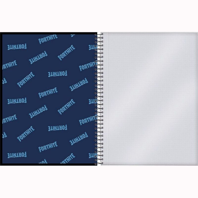 CADERNO UNIVERSITARIO CAPA DURA 80 FOLHAS 1 MATERIA FORTNITE FSC - REF. 6483 - PACOTE COM 4 UNIDADES